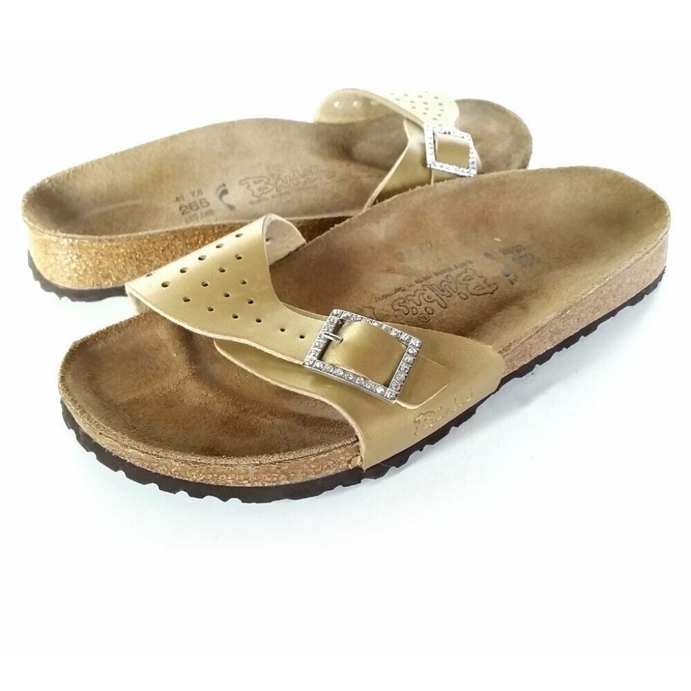 Birkenstock 41 Birki's Gold Slide 10 GERMANY
